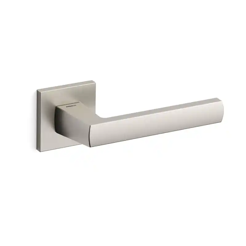 Laatste Versie Deurkruk op rozet Fan 1291 mat nikkel 50x50mm