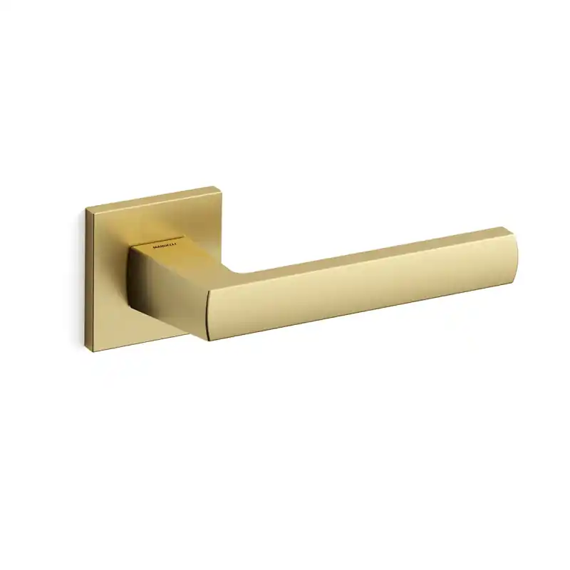 Deurkruk op rozet Fan 1291 satinmessin 50x50mm Favoriet