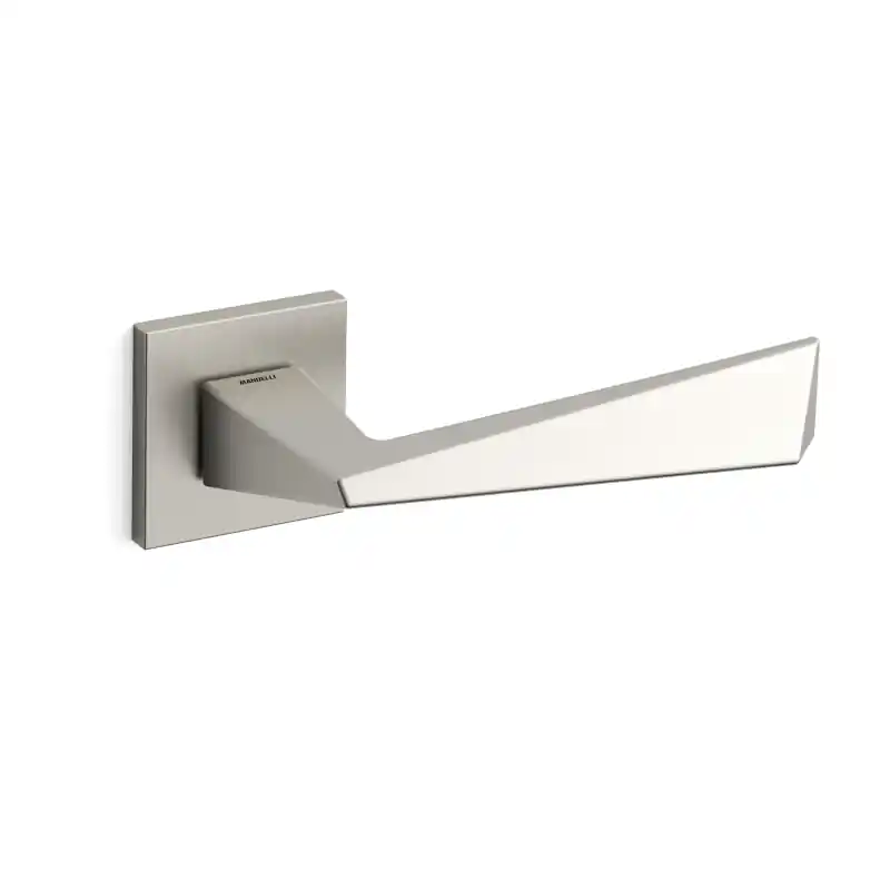 Populair Deurkruk op rozet Piramid 1251 mat nikkel 50x50mm