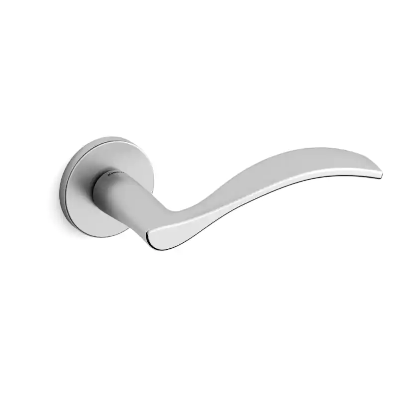 Deurkruk op rozet Zen 711 satinchrome/chrome 51x6mm Voordeelprijs