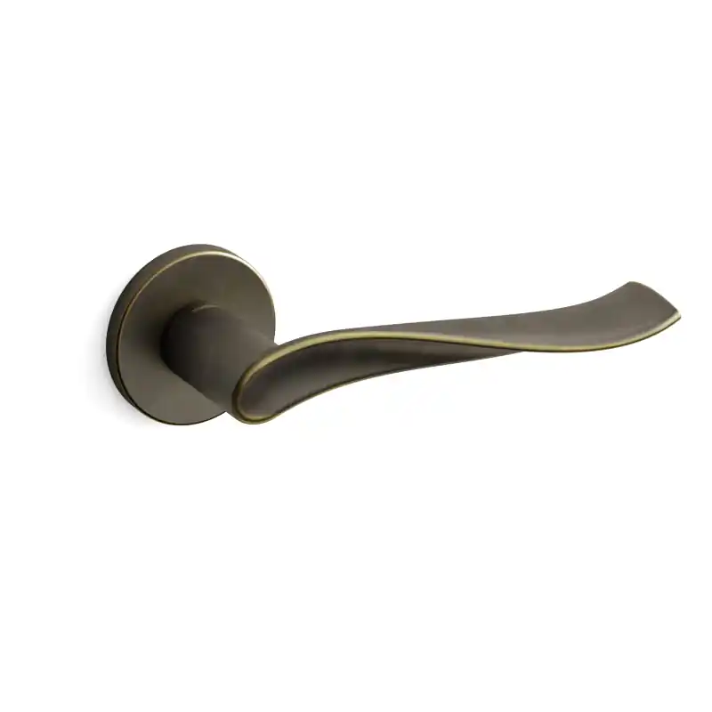 Deurkruk op rozet Spin 731 imperial brons 51x6mm Op = Op