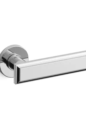 1741 Kuki deurkruk op rozet, chrome Dagaanbieding