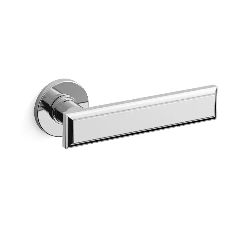1741 Kuki deurkruk op rozet, chrome Dagaanbieding