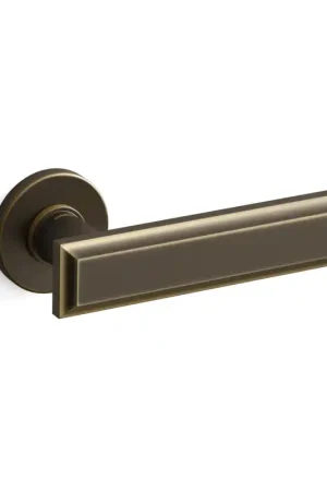 1741 Kuki deurkruk op rozet, matbrons Premium