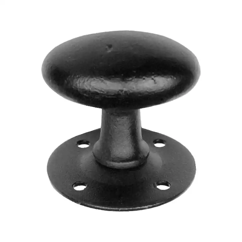 Speciale Aanbieding KP4064 knopkruk 63x39mm op rozet 60mm draaibaar smeedijzer