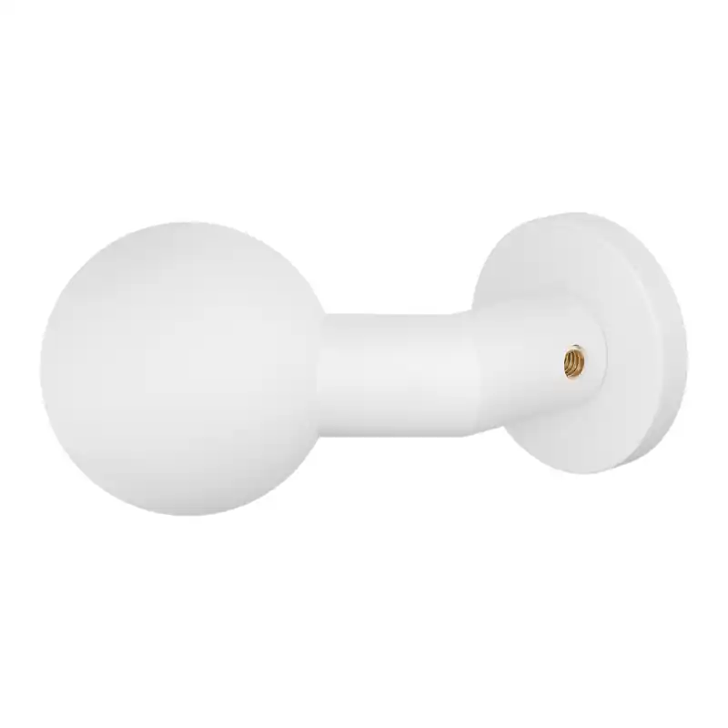 Shop Nu GPF9953.62-00 Wit verkropte kogelknop 55mm met ronde rozet