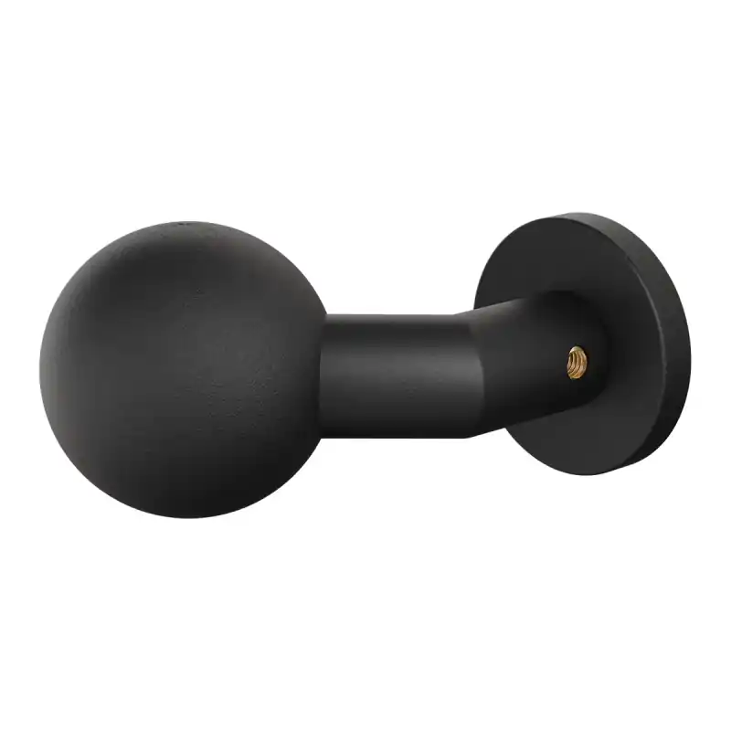 GPF9953.61-00 Zwart verkropte kogelknop 55mm met ronde rozet Koop Vandaag