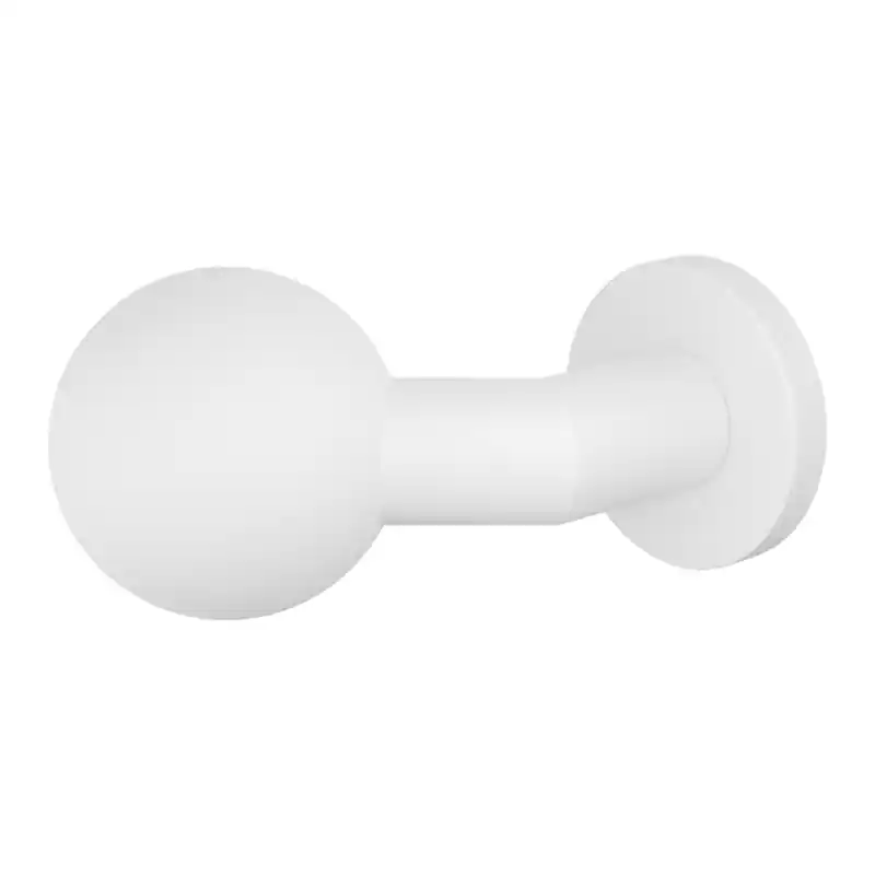 Aanbieding GPF9853.62-00 Wit verkropte kogelknop S5 55mm op ronde rozet