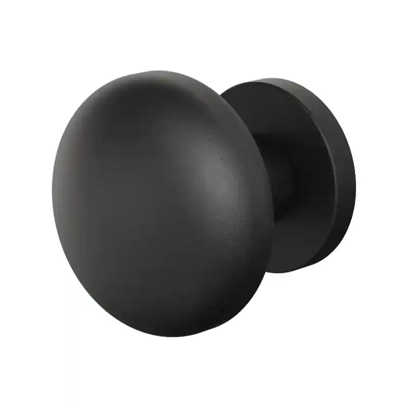 Meest Verkocht GPF9957.61-00 Zwart paddenstoel knop 65mm met rond rozet