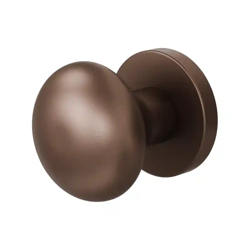GPF9859.A2-00 Bronze Blend paddenstoel knop S5 52mm incl. wisselstift op rond rozet Voordeelprijs