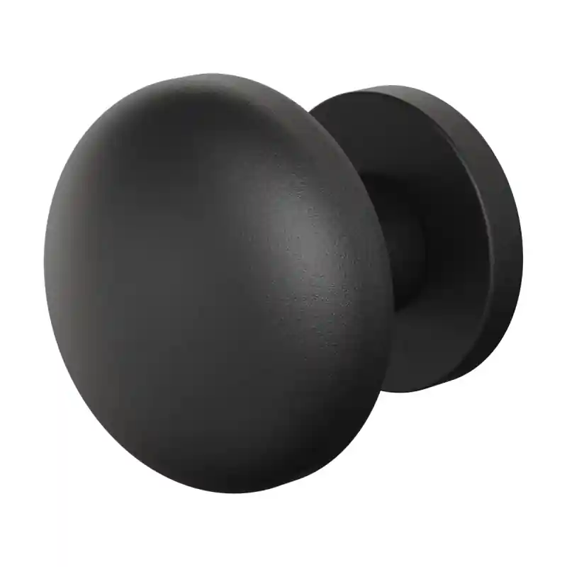 Must-Have GPF9857.61-00 Zwart paddenstoel knop S5 65mm incl. wisselstift op rond rozet