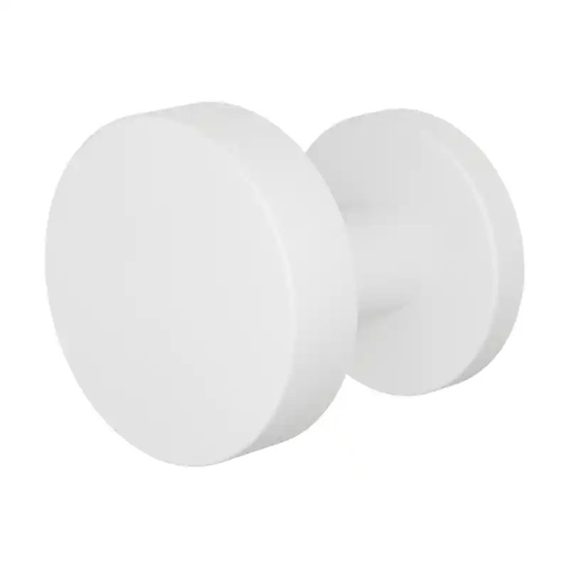 GPF9860.62-00 Wit excentrische knop 60x16mm op ronde rozet Beperkte Voorraad