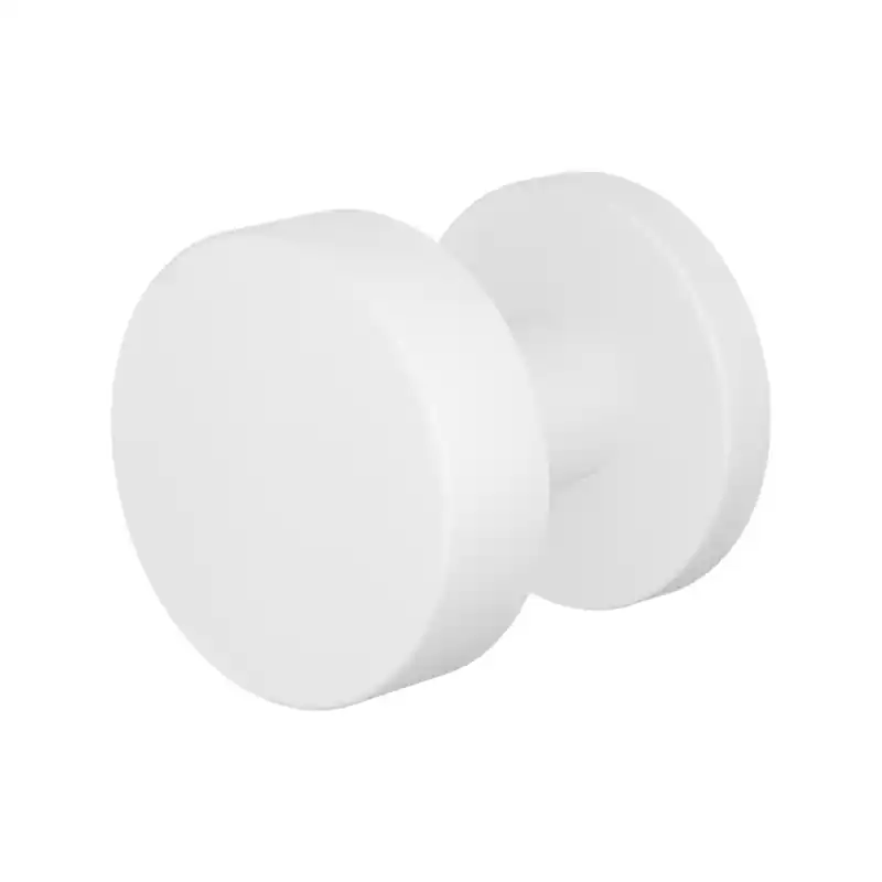 Gratis Retour GPF9952.61-00 Wit vlakke knop 52x16mm met ronde rozet