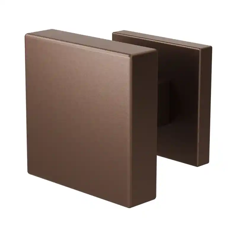 GPF9950.A2-02 Bronze blend vierkante knop 60x60x16mm met vierkant rozet Merkproduct