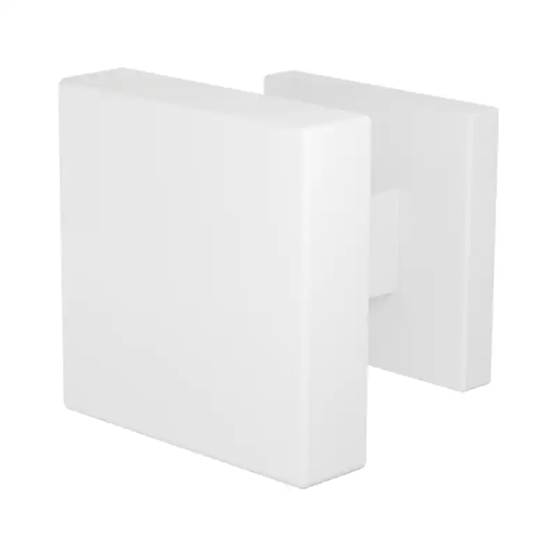 Lage Prijs GPF9950.62-02 Wit vierkante knop 60x60x16mm met vierkant rozet