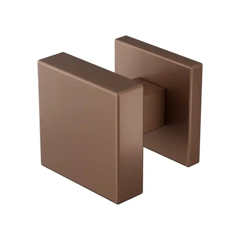 Bestseller GPF9856.A2-02 Bronze Blend vierkante knop S5 53x53x16mm incl. wisselstift op vierkante rozet