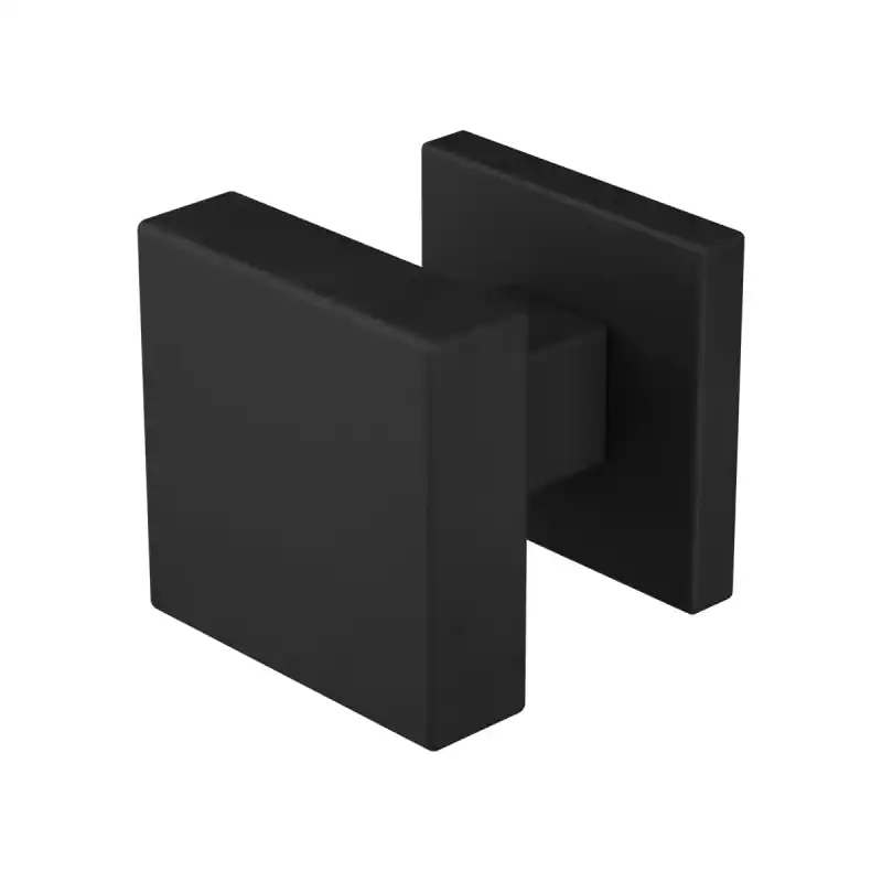 GPF9856.61-02 Zwart vierkante knop S5 53x53x16mm incl. wisselstift op vierkante rozet Nieuw