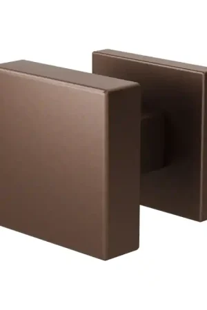 Aanbieding GPF9948.A2-02 Bronze blend vierkante knop 53x53x16mm met vierkant rozet