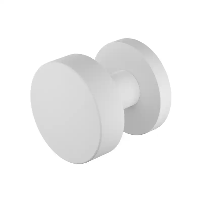 Dagaanbieding GPF9852.62-00 Wit vlakke knop S5 52x16mm met wisselstift op ronde rozet