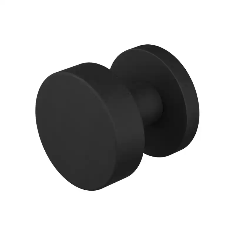 Koopje GPF9852.61-00 Zwart vlakke knop S5 52x16mm met wisselstift op ronde rozet