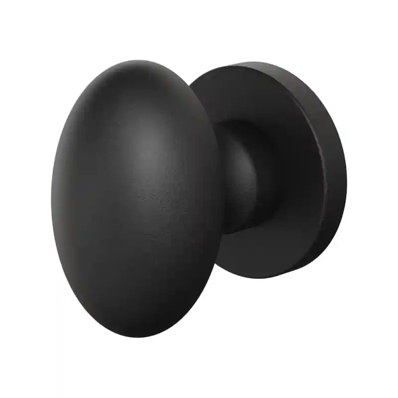 GPF9851.61-00 Zwart ei-knop S5 62mm met wisselstift op ronde rozet Laatste Kans
