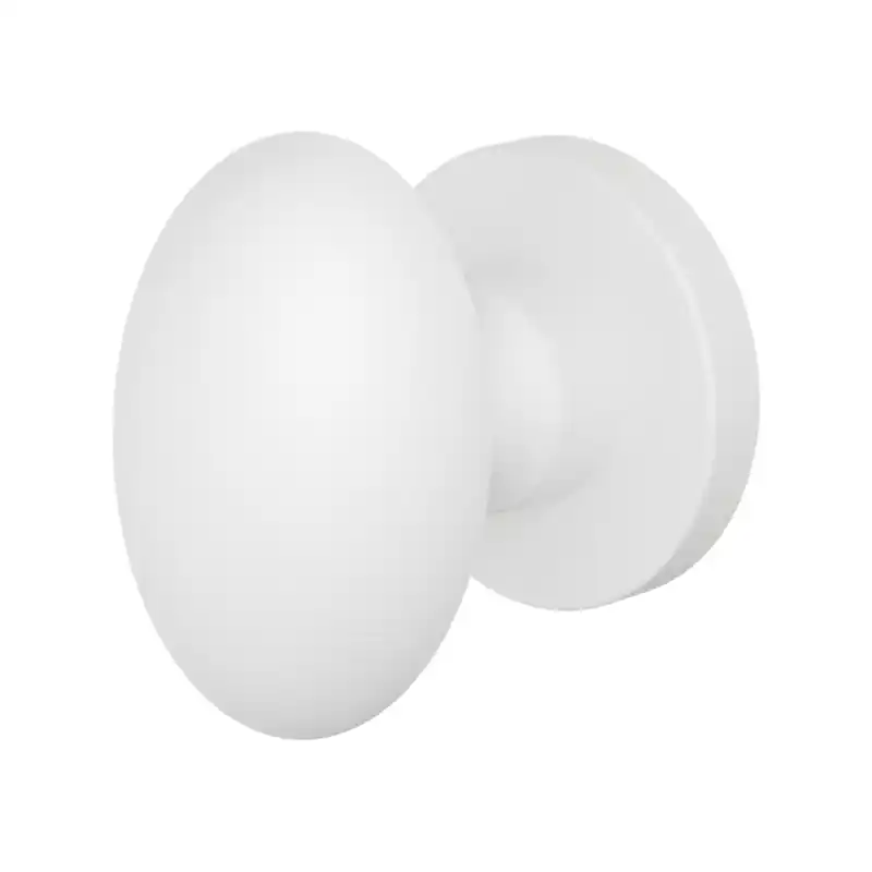 Goedkoop GPF9851.62-00 Wit ei-knop S5 62mm met wisselstift op ronde rozet