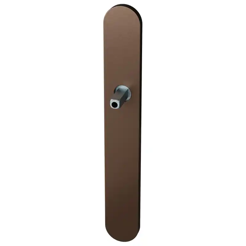 GPF1170.A2 langschild XL afgerond Bronze blend met vastgelaste knopvastzetter Lage Kosten