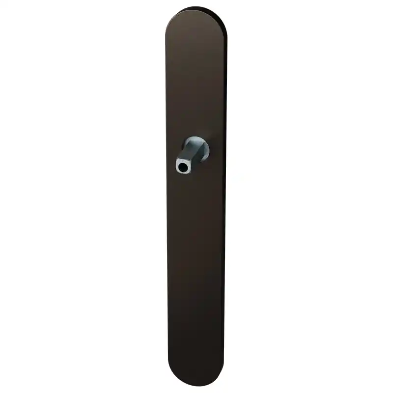 Goedkoop GPF1170.A1 langschild XL afgerond Dark blend met vastgelaste knopvastzetter