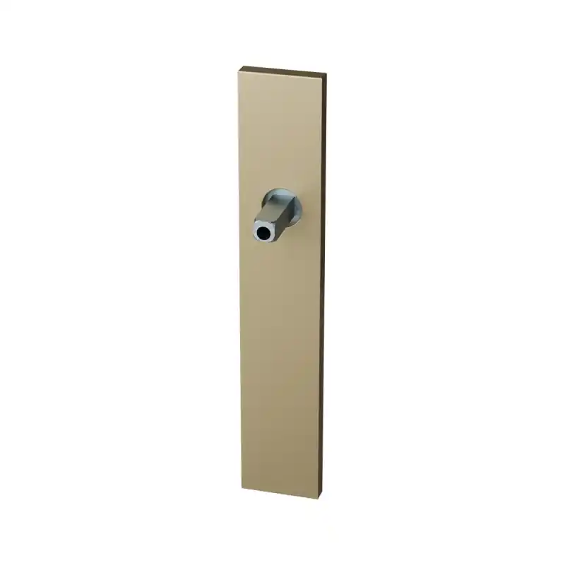 GPF1125.A4 langschild rechthoekig Champagne blend met vastgelaste knopvastzetter Weekendaanbieding