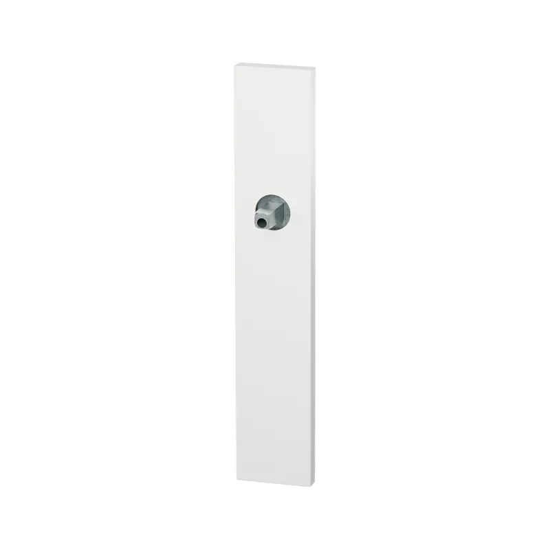 GPF1125.62 langschild rechthoekig wit met vastgelaste knopvastzetter Aanbieding