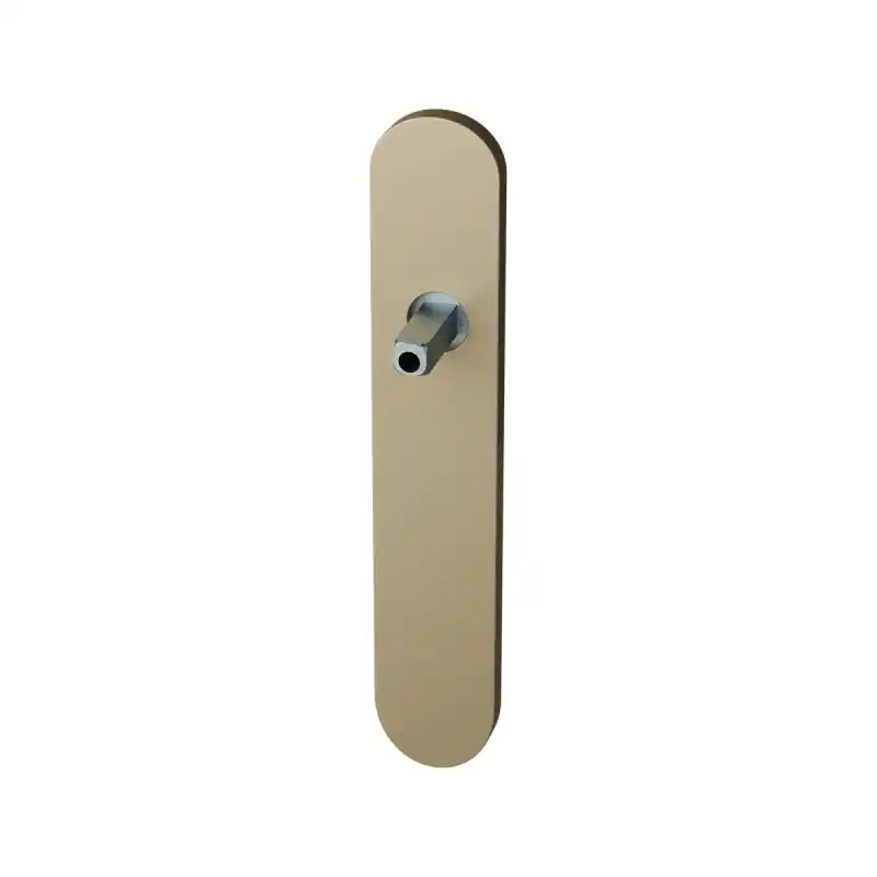 GPF1120.A4 langschild afgerond Champagne blend met vastgelaste knopvastzetter Premium