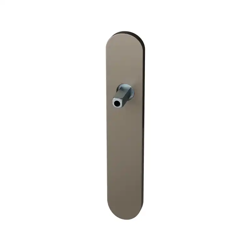 GPF1120.A3 langschild afgerond Mocca blend met vastgelaste knopvastzetter Fabrieksprijs