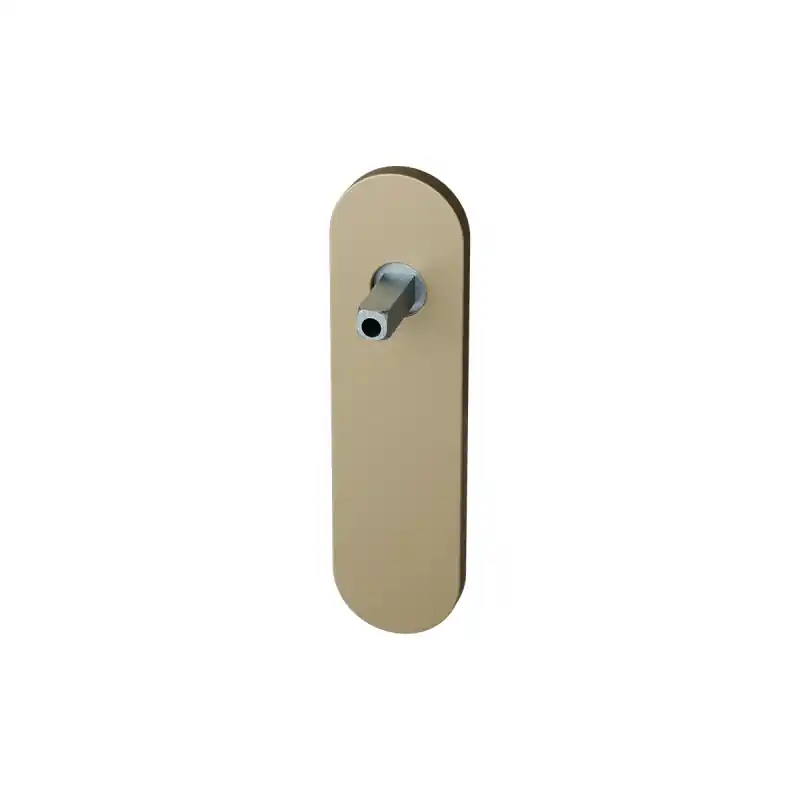 Tijdelijk Beschikbaar GPF1110.A4 kortschild afgerond Champagne blend met vastgelaste knopvastzetter