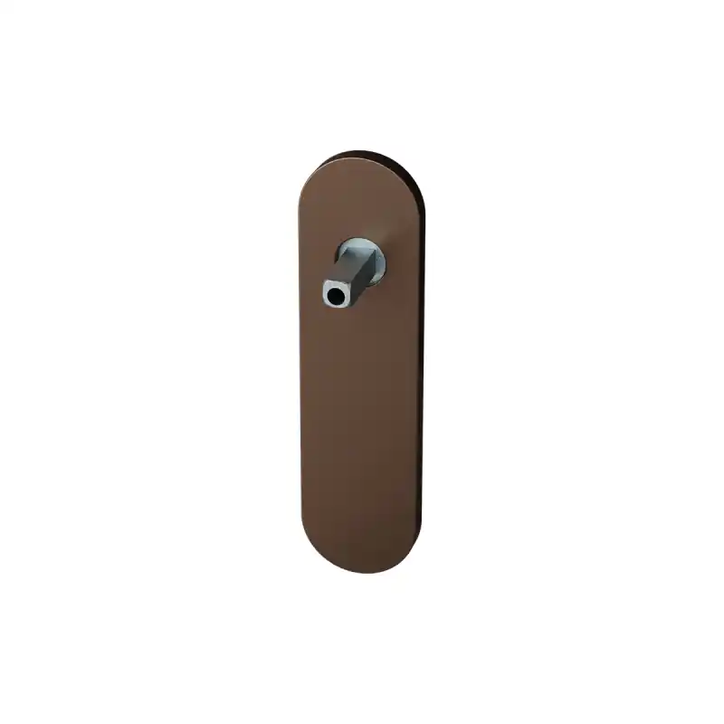 GPF1110.A2 kortschild afgerond Bronze blend met vastgelaste knopvastzetter Lage Prijs