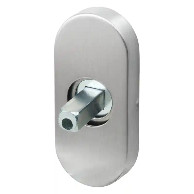 GPF1100.04.400 rozet 70x32x10mm RVS geborsteld met vastgelaste knopvastzetter Meest Verkocht