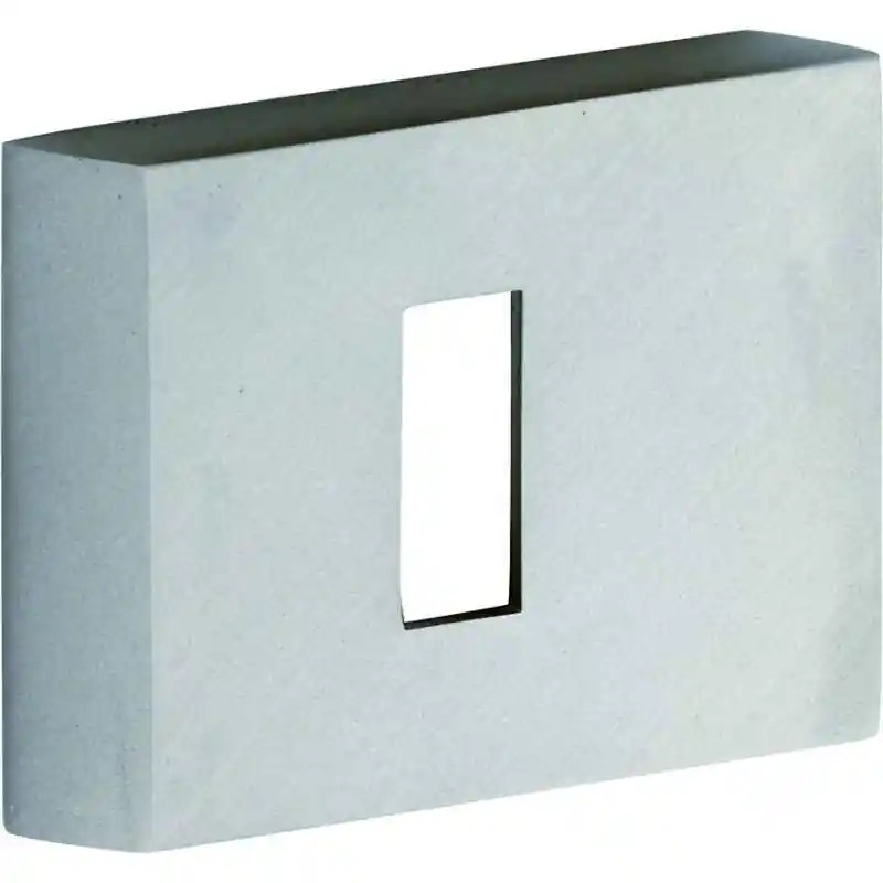 Op = Op M&T Sleutelrozet Tukan/Toro rechthoekig, mat nikkel ongelakt, 60x47x10mm