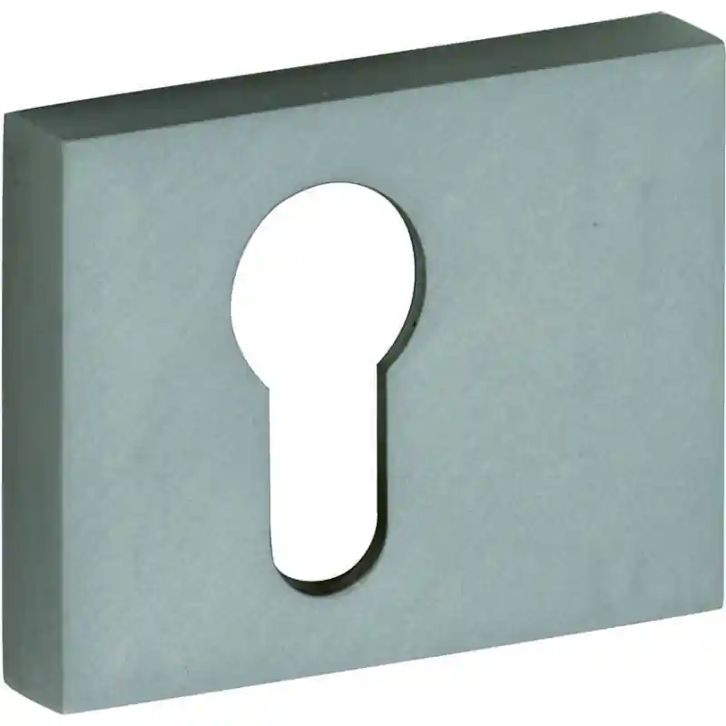Nieuw M&T Cilinderrozet Maya rechthoekig, mat nikkel ongelakt, 60x47x10mm
