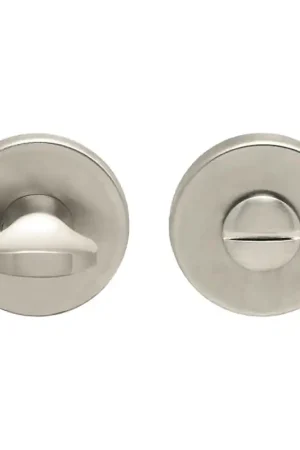 Betaalbaar Luxuria Toiletgarnituur rond, mat nikkel PVD, 50x8mm