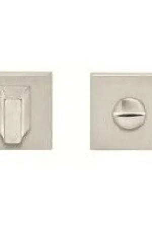 Koop Vandaag Luxuria Toiletgarnituur vierkant recht, mat nikkel PVD, 50x50x8mm