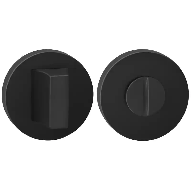 Luxuria Toiletgarnituur rond, zwart, 52x8mm Betaalbaar