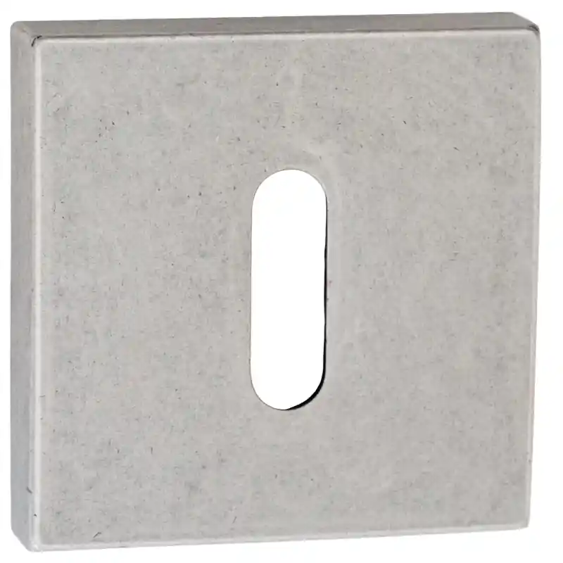 Luxuria Sleutelrozet, antiek zilver, 52x52x10mm Hoge Kwaliteit