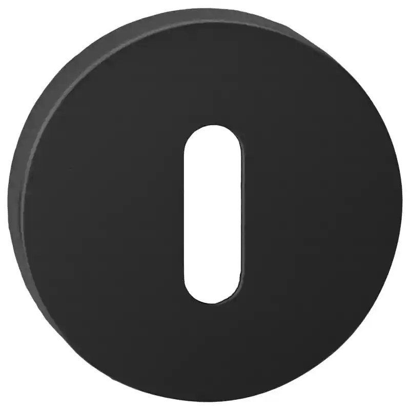 Rechtstreeks Van De Fabrikant Luxuria Sleutelrozet rond, zwart, 52x10mm
