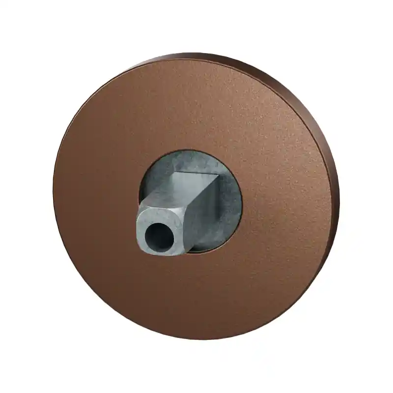 GPF1105.A2.0400 rozet 50x6mm Bronze blend met vastgelaste knopvastzetter Nu Kopen