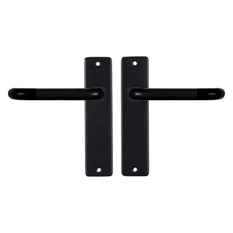Op = Op Starx Coupe deurkruk op schild 180x41mm zwart