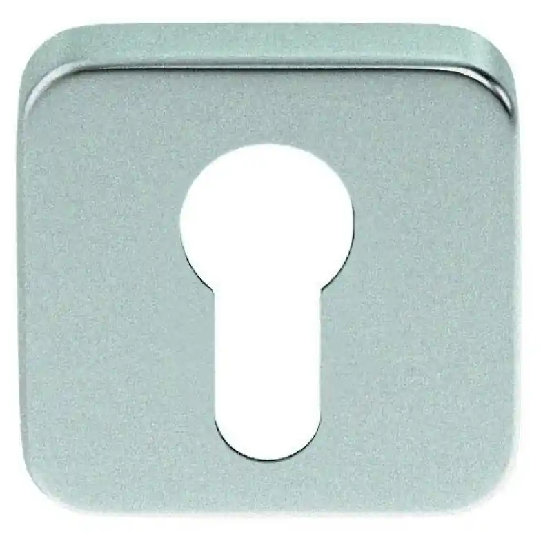 Superprijs Luxuria Cilinderrozet vierkant afgerond, mat chroom, 50x50x8mm