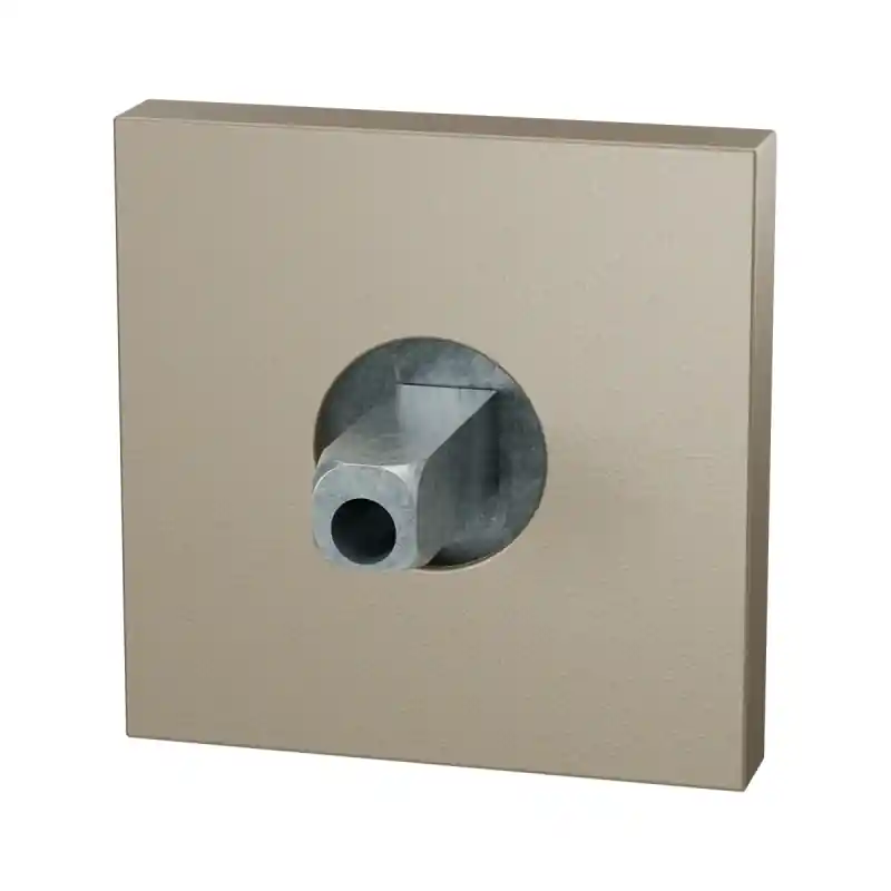 Korting GPF1102.A4.0400 rozet 50x8mm Champagne blend met vastgelaste knopvastzetter