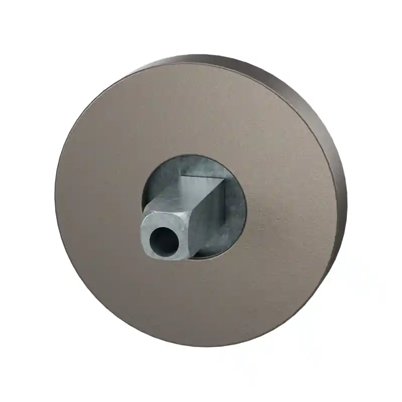 GPF1100.A3.0400 rozet 50x8mm Mocca blend met vastgelaste knopvastzetter Weekendaanbieding