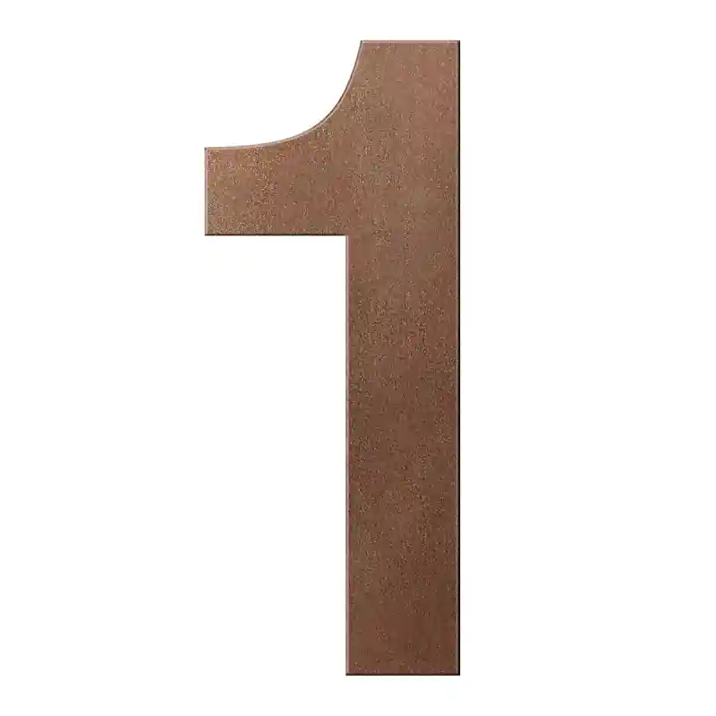 Bronze blend huisnummer 1 XXL, 400 mm Merkproduct