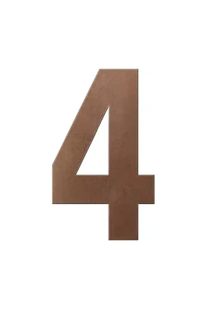 Alleen Vandaag Bronze blend huisnummer 4 XL, 250 mm