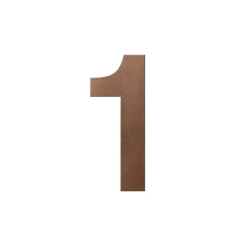Meest Verkocht Bronze blend huisnummer 1 XL, 250 mm